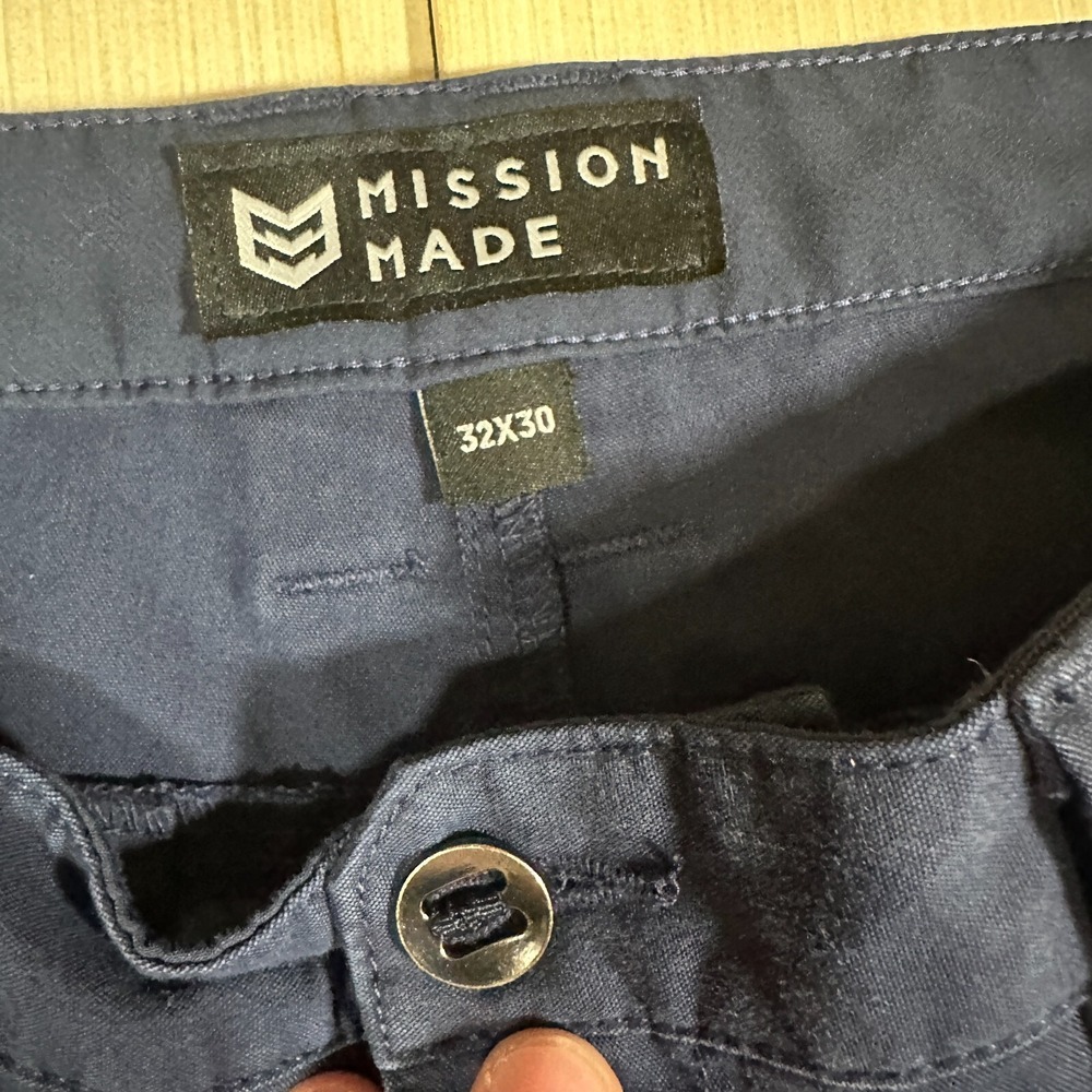 Mission Made Tactical Pants Mens 32 X 30 Gray Flat Front Pockets Straight‎ Leg - Picture 4 of 8